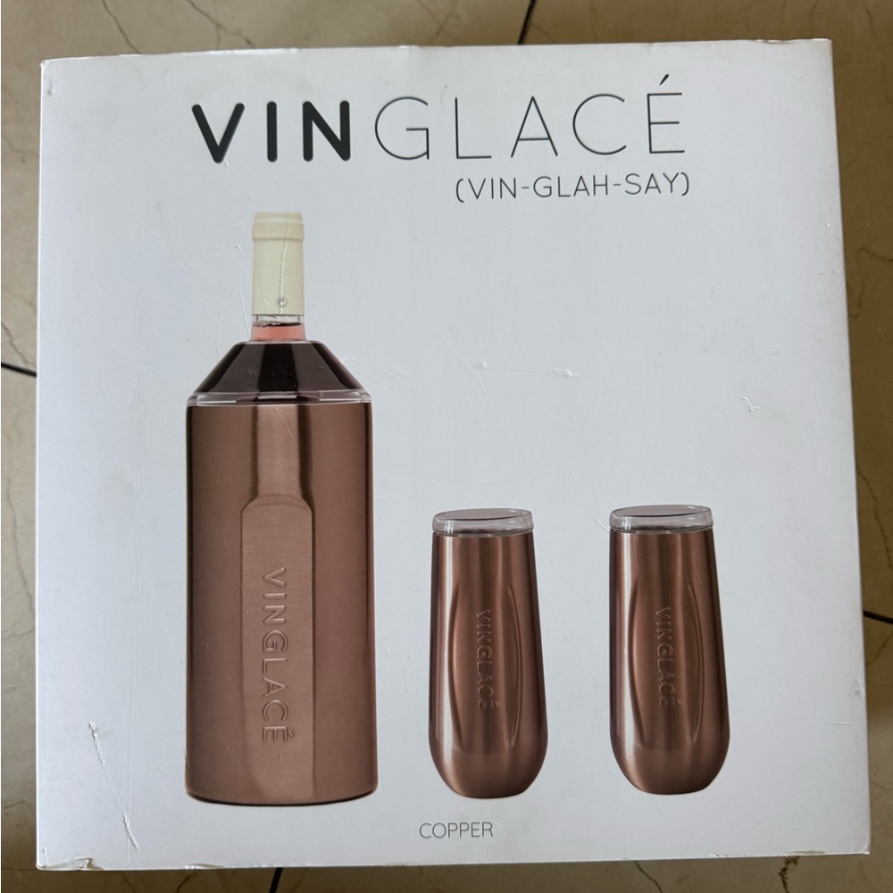 Copper Wine Chiller Set